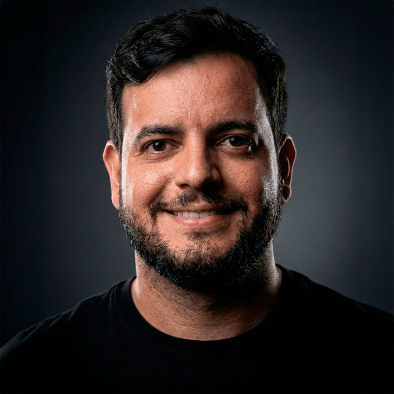 Resultado do prompt Foto de estudio gerado com Nano Banana - Imagem criado usando IA generativa